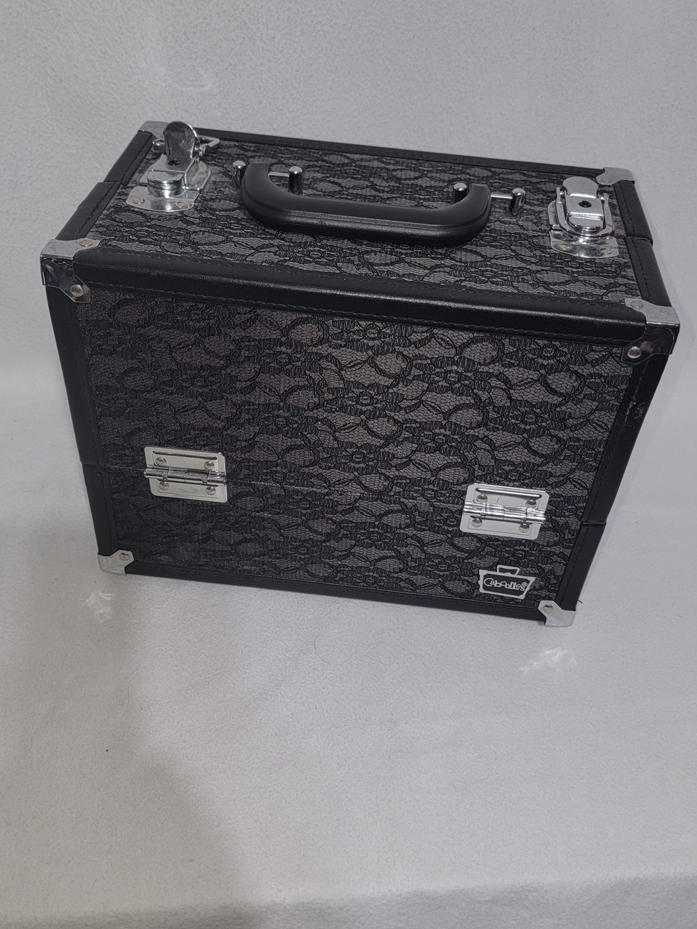 Caboodles Black Lace Cosmetic Train Case